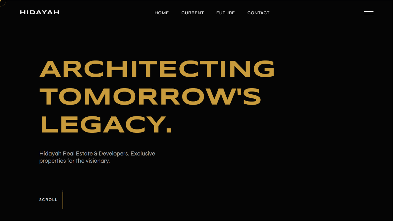 Hidayah Real Estate website preview